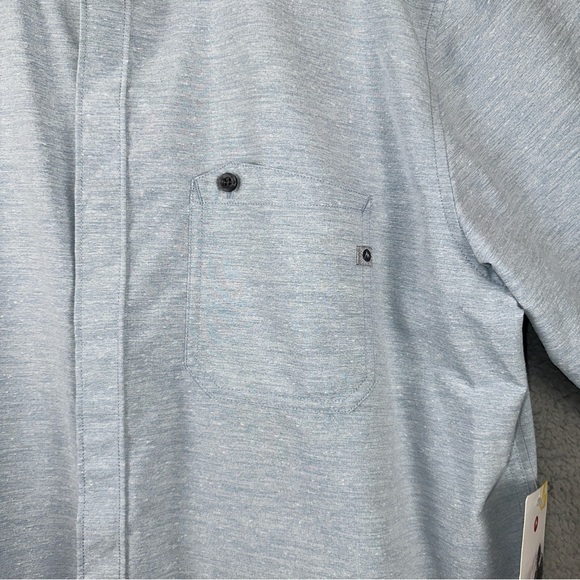 Marmot Shirt Mens XL Celestial Blue Cooper Canyon Short Sleeve Button Down NWT - Picture 3 of 10